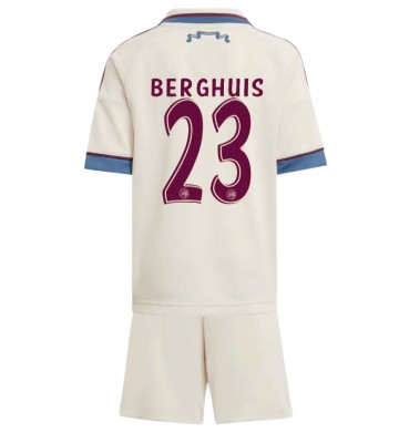 Ajax Steven Berghuis #23 Tredje trøje Børn 2025-26 Kort ærmer (+ korte bukser)